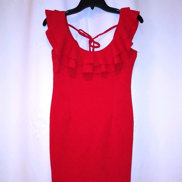 Mini Off Shoulder Red Party Dress - Picture 1 of 3